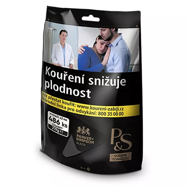 Cigaretový tabák P&S Black XXXXL 219g