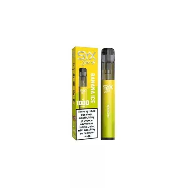 Elektronická cigareta SYX BAR 1000 Banana Ice 16,5mg Elektronická cigareta SYX BAR 1000 Banana Ice 16,5mg