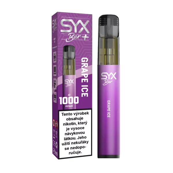 Elektronická cigareta SYX BAR 1000 Grape Ice 16,5mg Elektronická cigareta SYX BAR 1000 Grape Ice 16,5mg