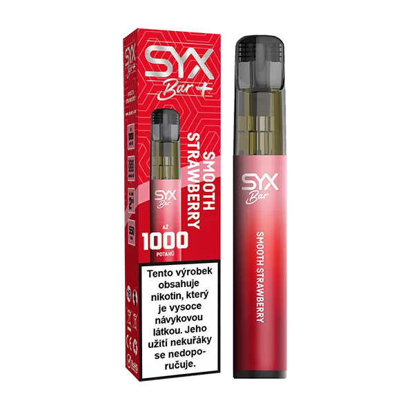 Elektronická cigareta SYX BAR 1000 Smooth Strawberry 16,5mg