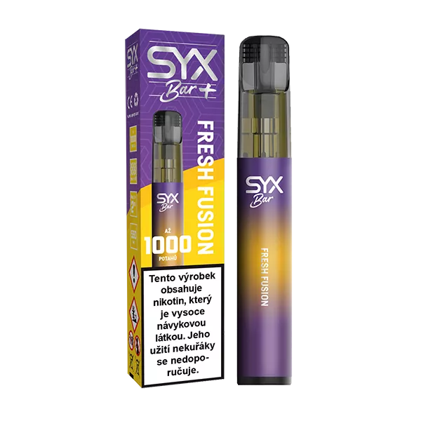 Jednorázová e-cigareta SYX BAR 1000 Fresh Fusion 16,5mg Jednorázová e-cigareta SYX BAR 1000 Fresh Fusion 16,5mg